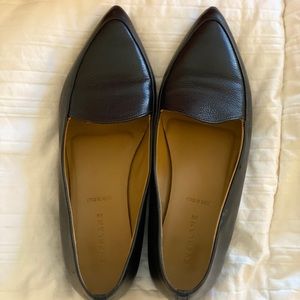 Black Leather Everlane Loafers